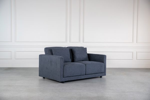 Vigo Loveseat, Dark Grey, Angle