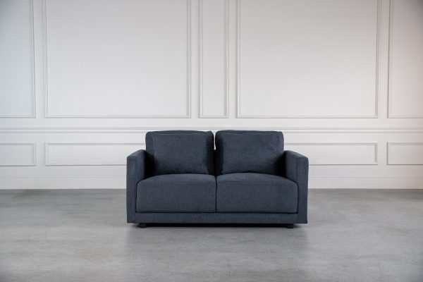 Vigo Loveseat, Dark Grey, Front