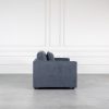 Vigo Loveseat, Dark Grey, Side
