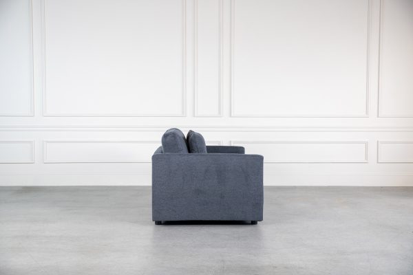 Vigo Loveseat, Dark Grey, Side