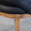 Modena Dining Chair in Black, Walnut, Detail