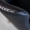 Modena Dining Chair in Black, Walnut, Detail 2