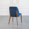 Parma Dining Chair in Navy, Walnut, Back