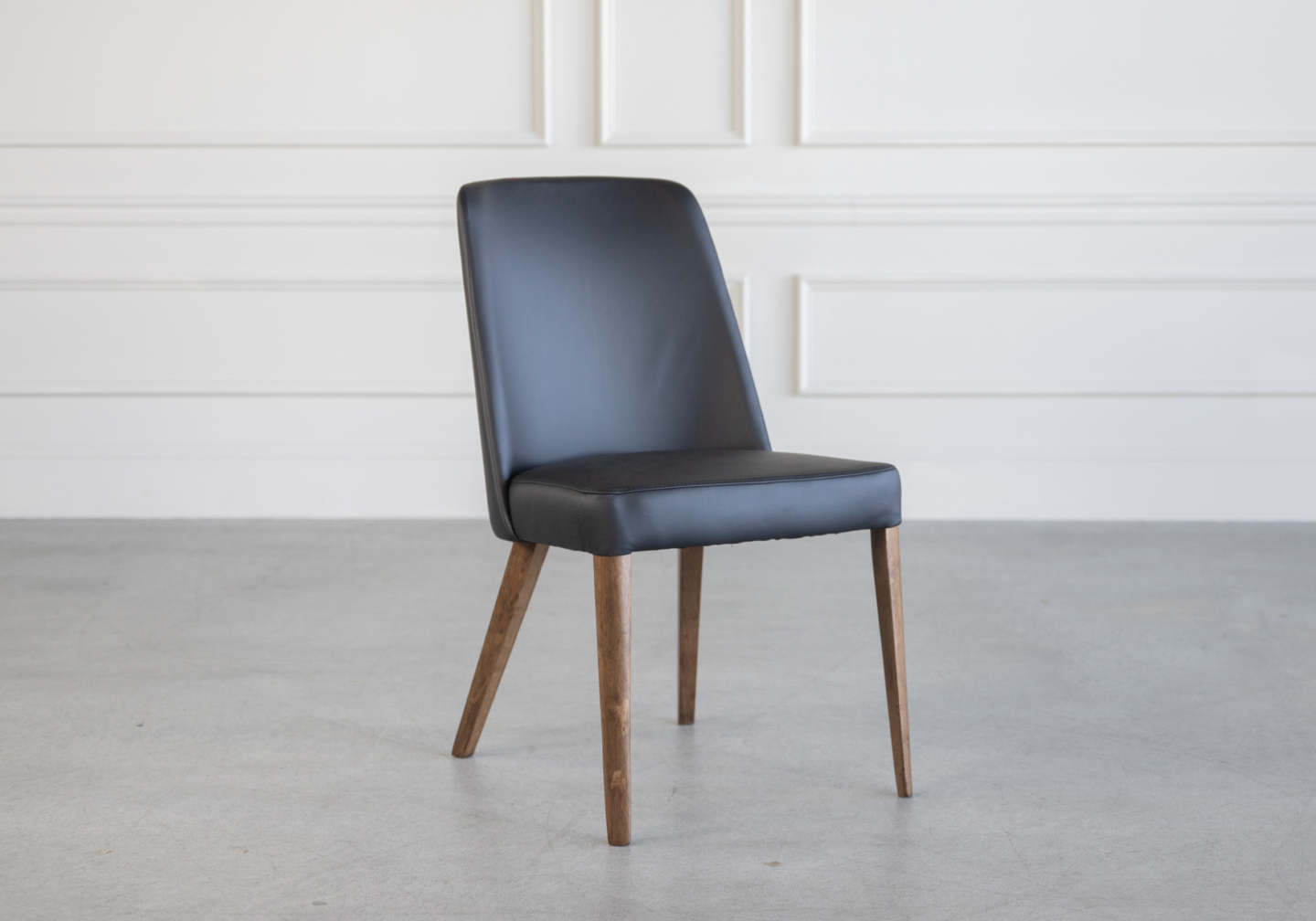Pisa Dining Chair Black Walnut Angle