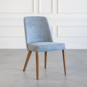 Pisa Dining Chair D Grey Walnut Angle