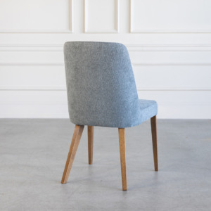 Pisa Dining Chair D Grey Walnut Back
