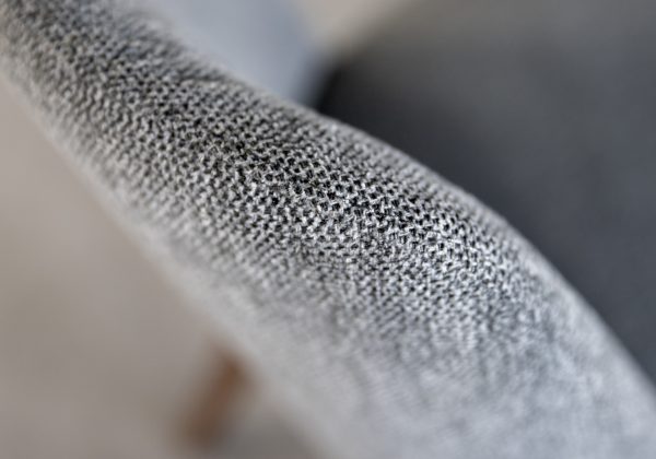 Pisa Dining Chair in Dark Grey, Walnut, Detail 2