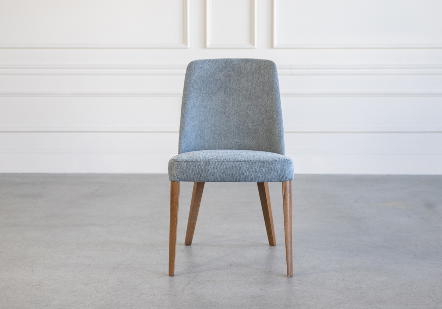 Pisa Dining Chair D Grey Walnut Front