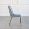 Pisa Dining Chair in Dark Grey, Walnut, Side