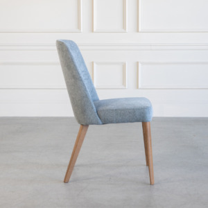 Pisa Dining Chair D Grey Walnut Side