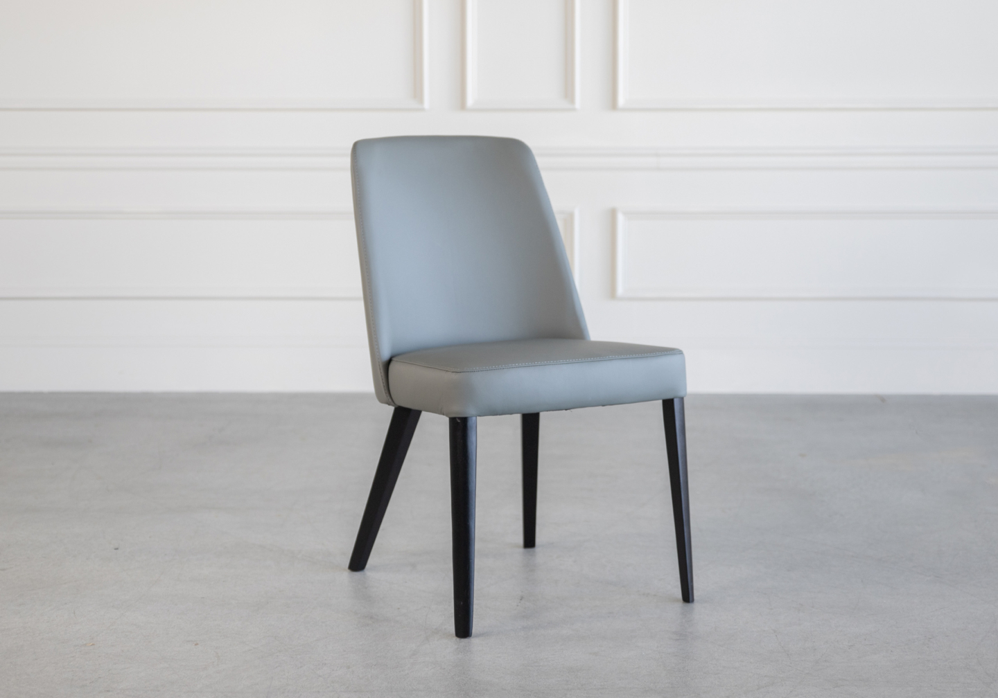 Pisa Dining Chair Iron Matte Black Angle