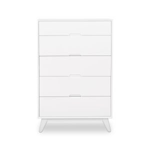 Sedona High Chest, White, Front