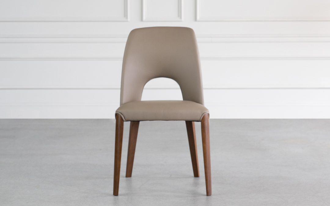 Trento Round Back Leather Dining Chair