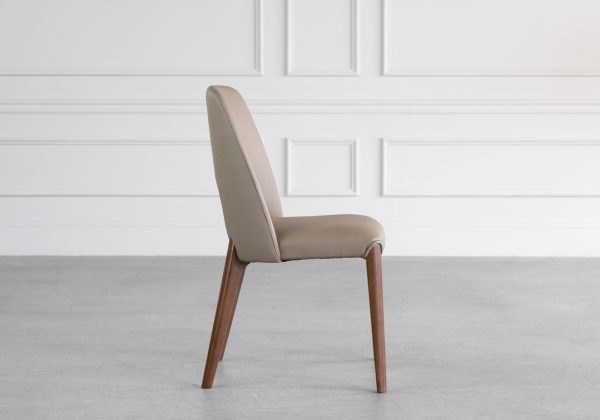 Trento Chair in Mocha, Side