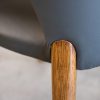 Trento Dining Chair in Iron, Walnut, Detail