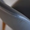 Trento Dining Chair in Iron, Walnut, Detail 2