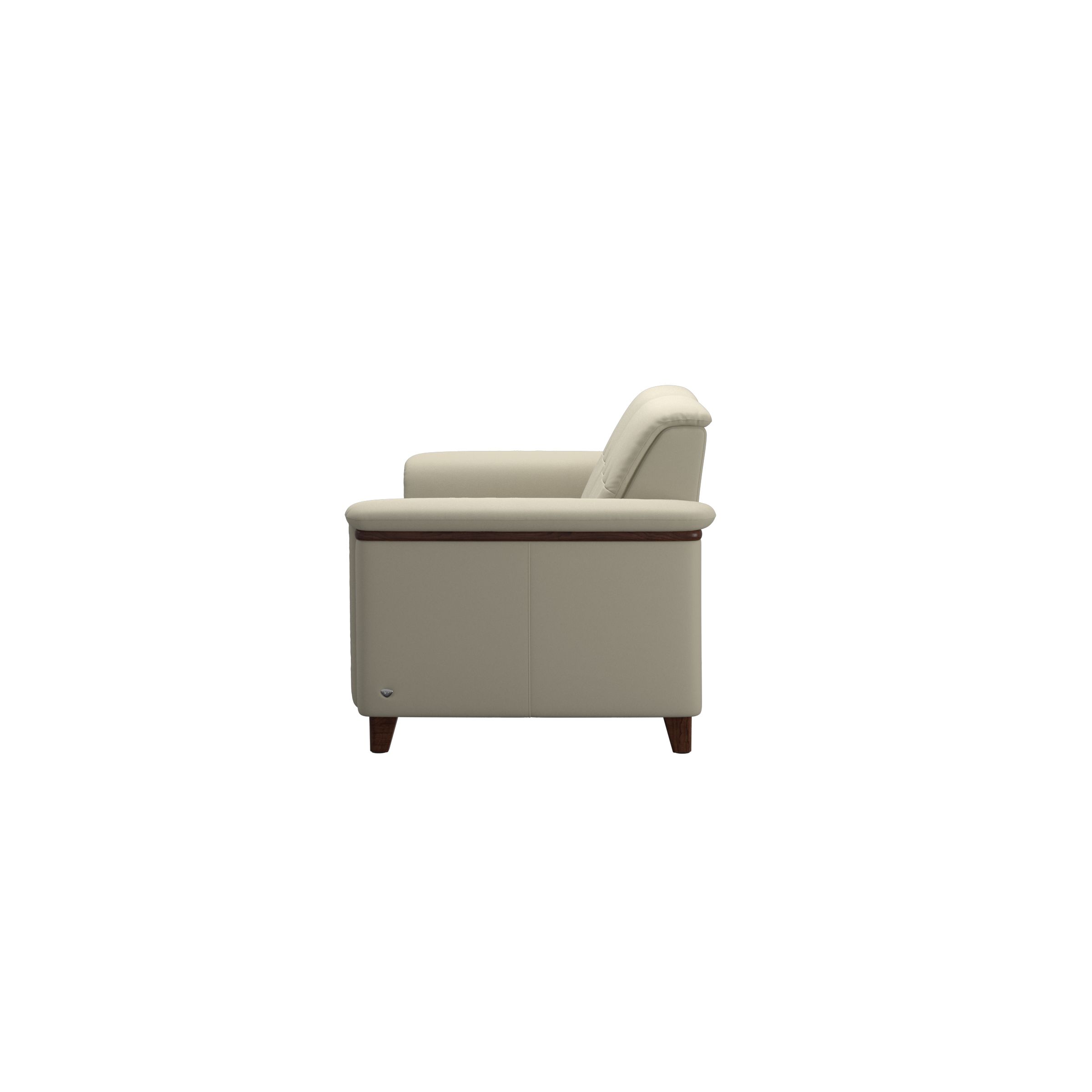 Flora Sofa 2.5 LightGrey Walnut Side Flora Sofa 2.5 LightGrey Walnut Side