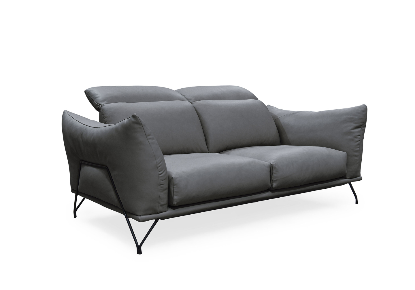 Genoa Dark Grey P8255 Sofa - Angle