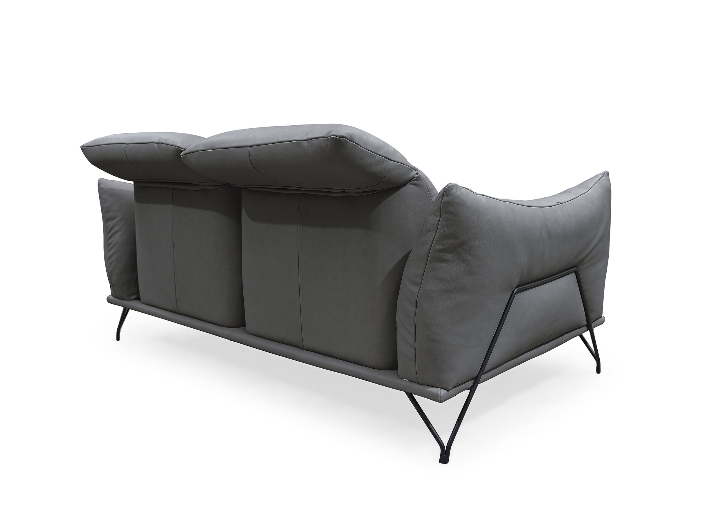 Genoa Dark Grey P8255 Sofa - Back Genoa Dark Grey P8255 Sofa - Back