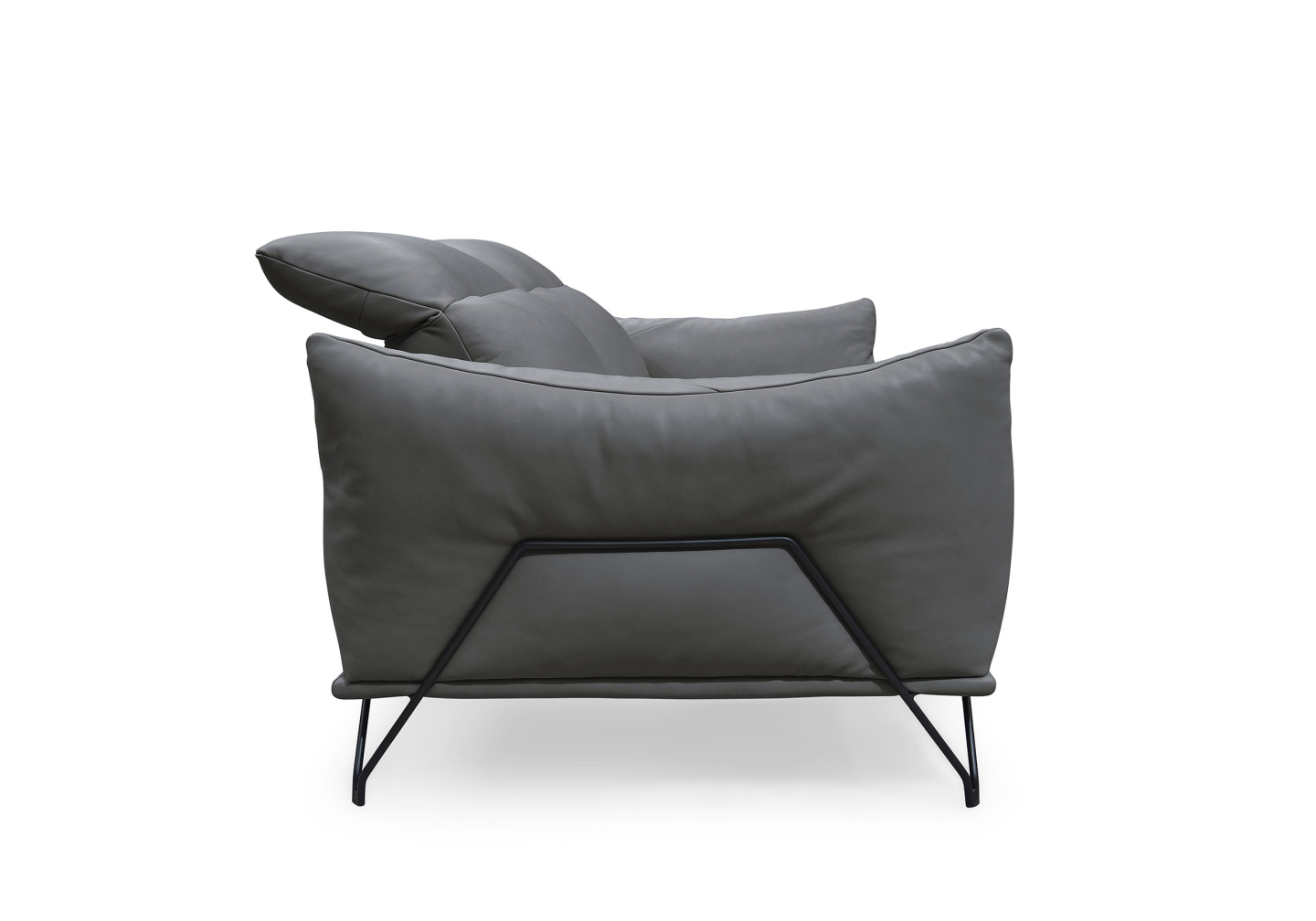 Genoa Dark Grey P8255 Sofa - Side