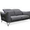 Genoa Sofa in Dark Grey, Angle