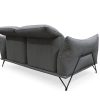 Genoa Sofa in Dark Grey, Back