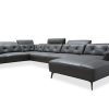 Rome Sectional in Dark Grey, Angle, SL