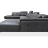 Rome Sectional in Dark Grey, Side, SL