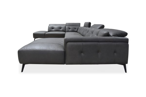 Rome Sectional in Dark Grey, Side, SL