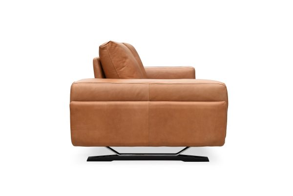 Turin Sofa in Vintage Tan, Side