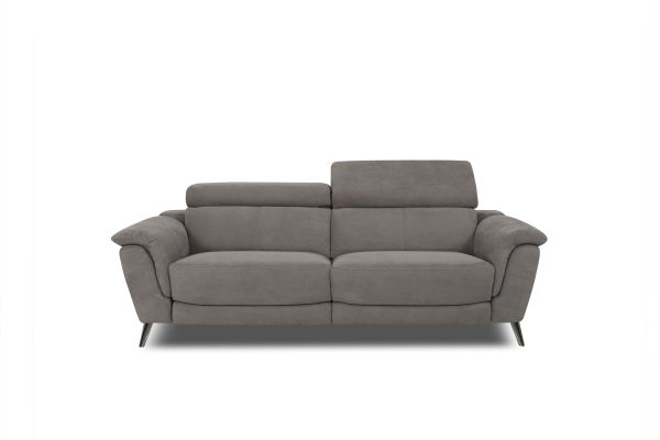 Ralph Apt. Sofa in Maldives Dark Grey Fabric, Front