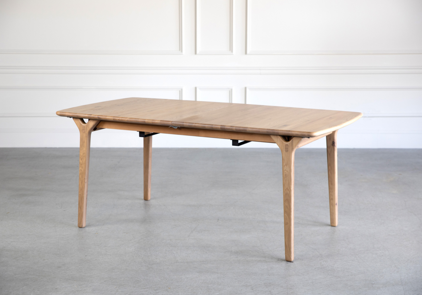 X Ray Dining Table Oak Angle