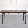 X-Ray Dining Table, Walnut, Front