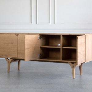 X Ray Sideboard Oak Angle Open X Ray Sideboard Oak Angle Open