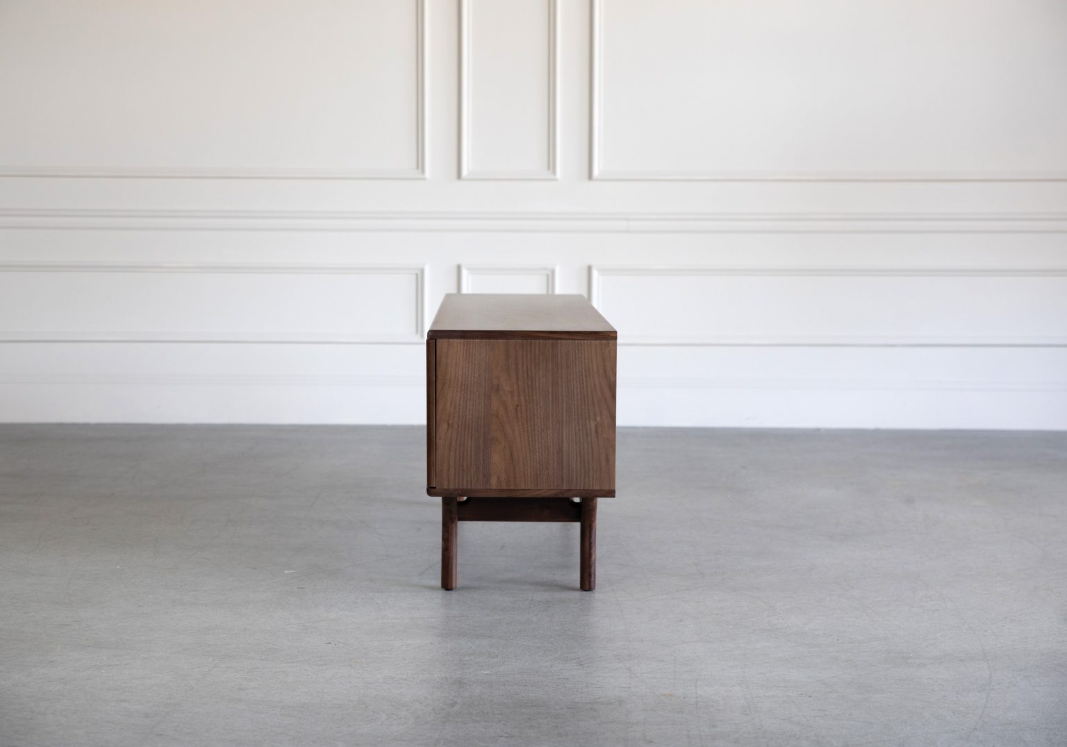 X Ray TV Unit Walnut Side