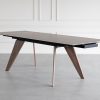 Albert Dining Table Walnut Ceramic Walnut Angle Extended