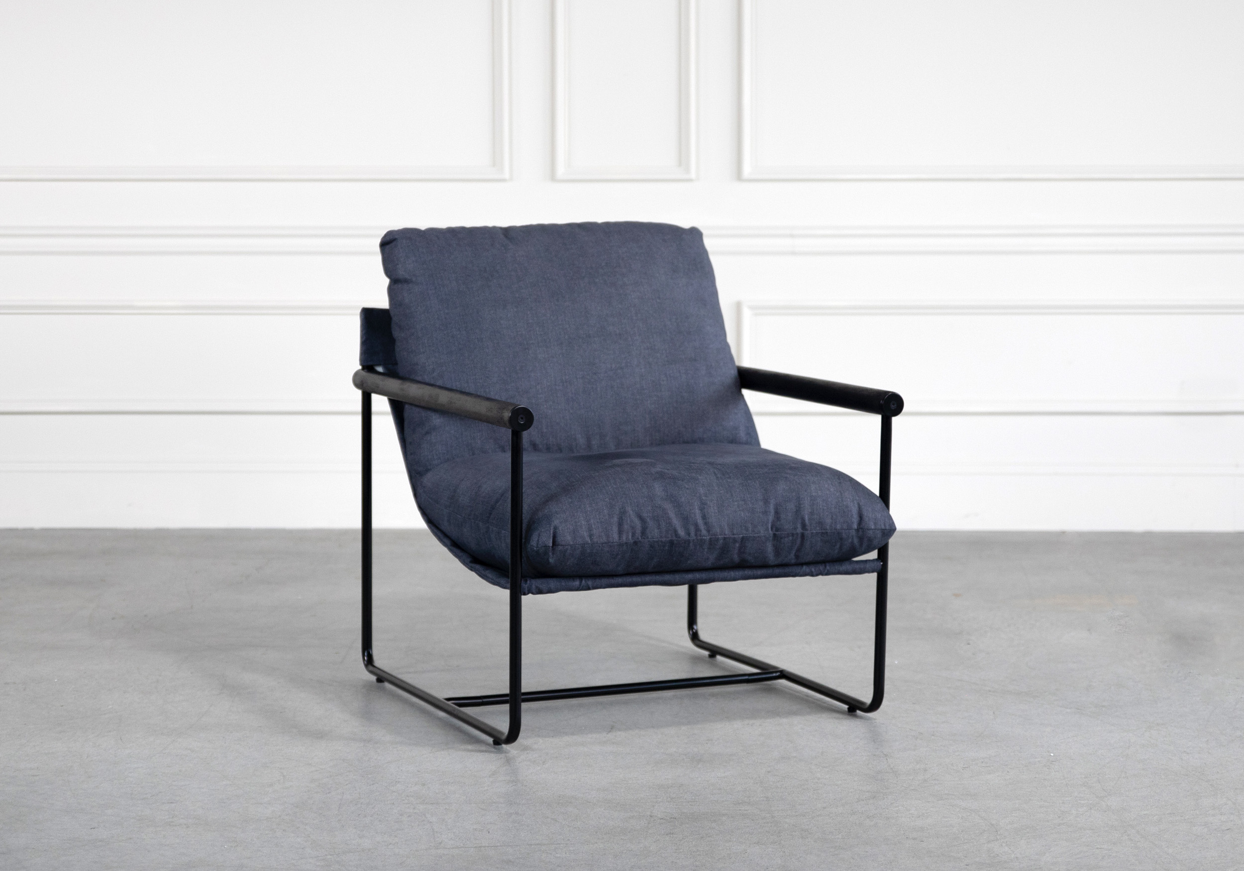 Amelia Chair Vintage Denim Angle