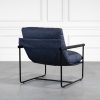 Amelia Chair in Vintage Denim, Back