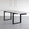 Andrea Dining Table, Angle, Extended