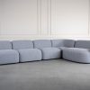 Frank Sectional in Grey, Angle