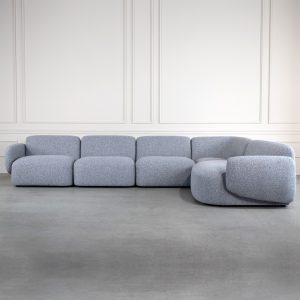 Frank Sectional in Grey, Featured