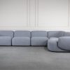 Frank Sectional in Grey, Front