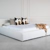 Nora Bed, Ivory, Angle