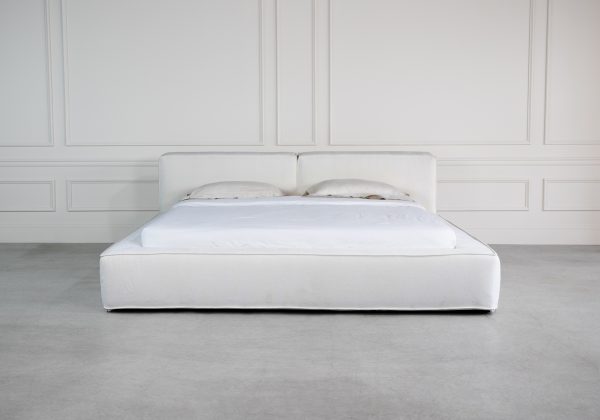 Nora Bed, Ivory, Front