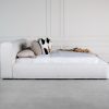 Nora Bed, Ivory, Side