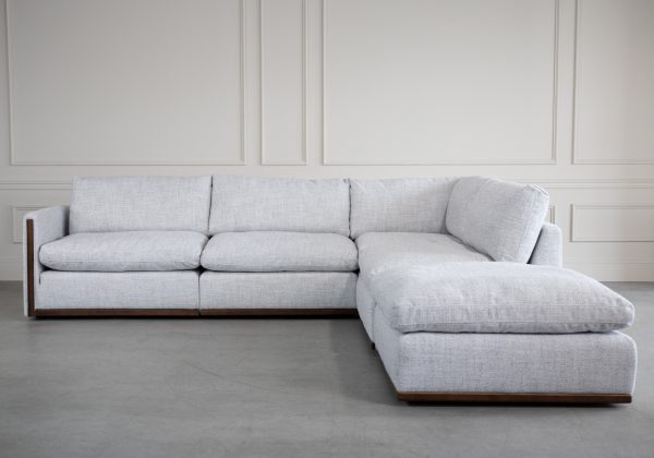 Tracy Sectional in L.Grey, Front, SR