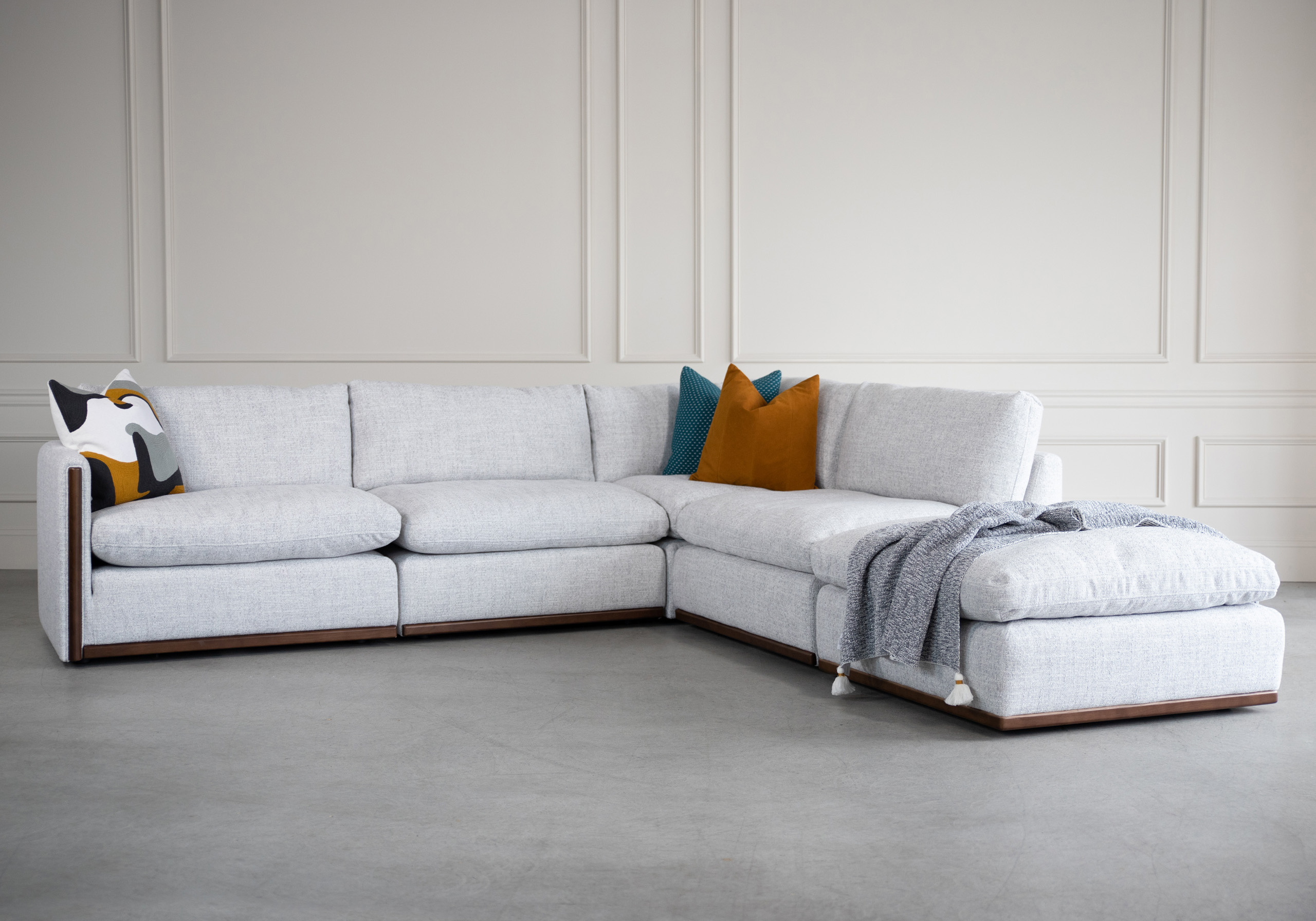 Tracy Sectional L.Grey Style Tracy Sectional L.Grey Style