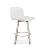Visconti Swivel Stool Parchment Wood Back