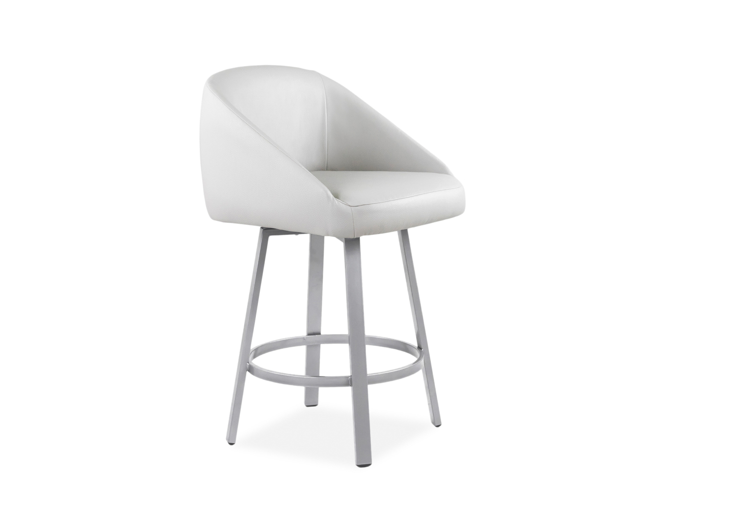 Wembley Swivel Stool Parchment Angle