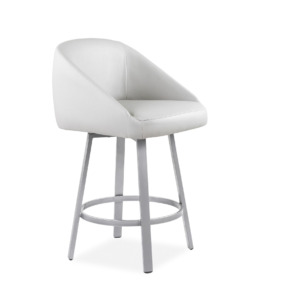 Wembley Swivel Stool Parchment Angle
